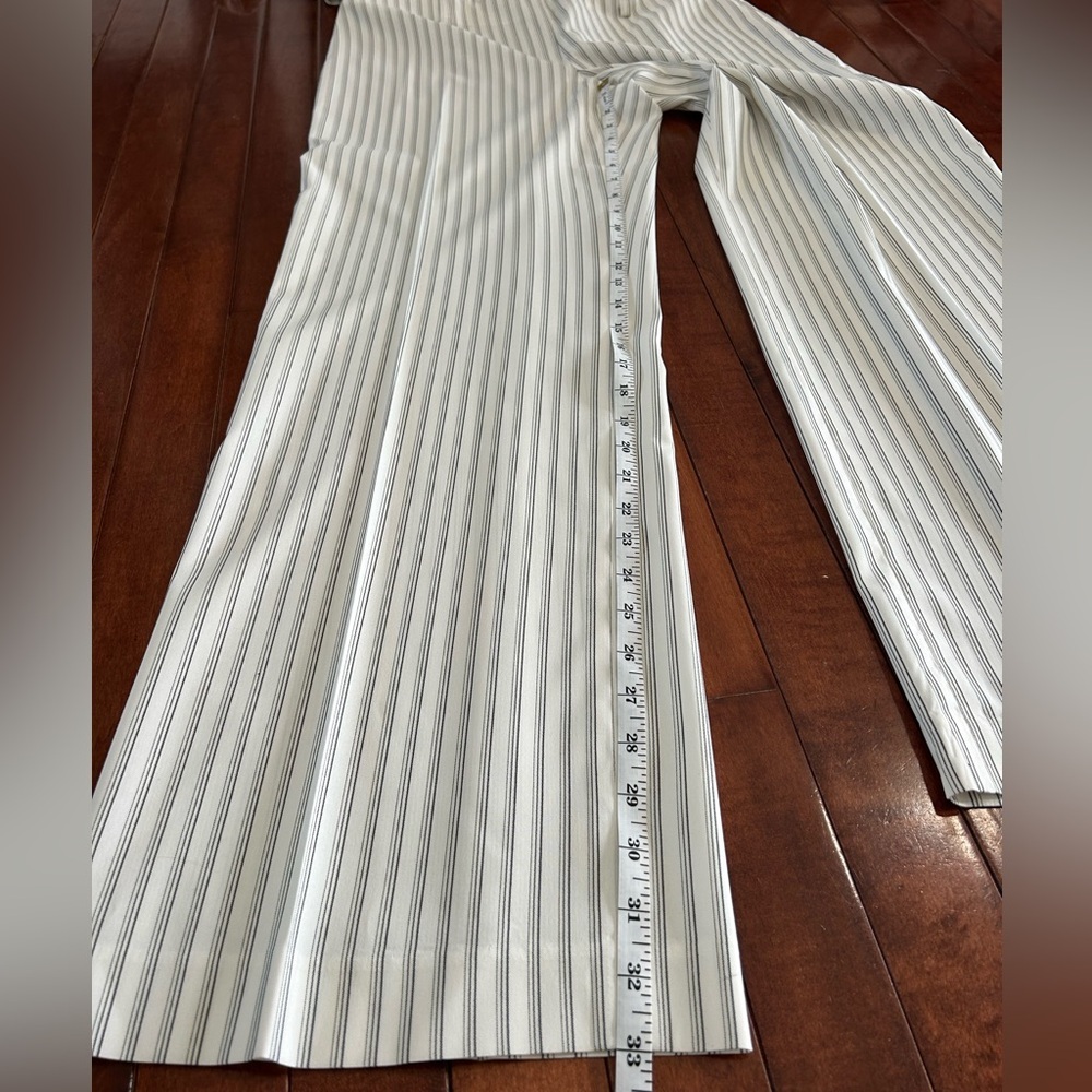 Vintage 90’s Gabriella Skye White & Black Striped Women's Pantsuit Size 10 - Picture 11 of 16